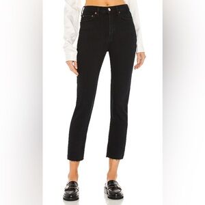 RE/DONE originals 80s Slim Straight in Jet Blue Black Sz 25